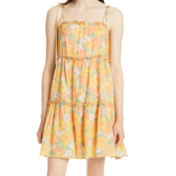 Rails Caralyn Dress Daisy Meadow Yellow Orange Sized Small